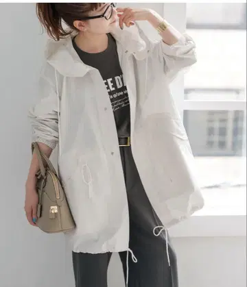 Spick and Span P/Ny 발수 스노우 카모 후드티 코트