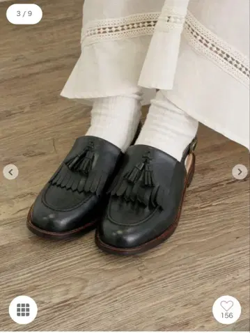 츠하루바이 사만사 모스모스 태슬 샌들 블랙