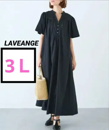 LAVEANGE 반팔 원피스 블랙