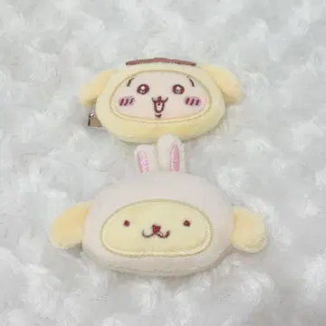 치이카와 산리오 시크릿 헤어 클립 토끼 푸딩 세트