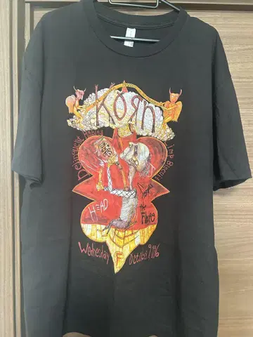KORN 그래픽 프린트 티셔츠
