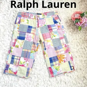 Ralph Lauren 160 패치워크 디자인 숏 팬츠