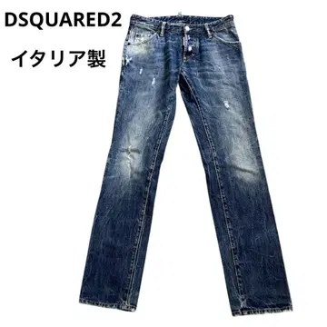 DSQUARED2 데미지 데님 팬츠 인디고 사이즈 44 워시드