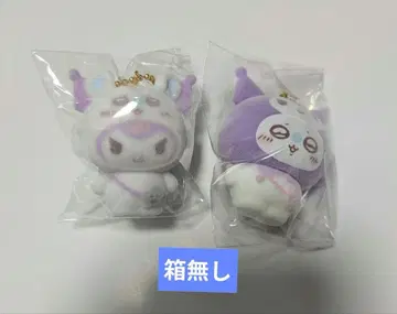 치이카와 산리오 시크릿 플로키 마스코트 참 모몽가 쿠로미