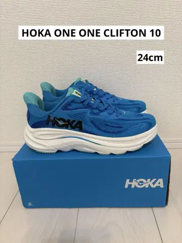 HOKA ONE ONE CLIFTON 10 블루 24cm