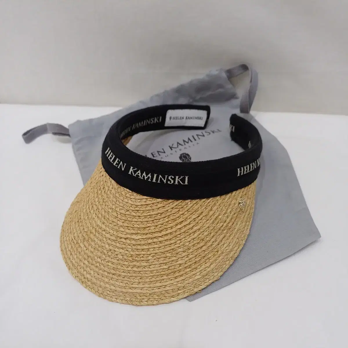 Authentic Helen Kaminski Bianca Natural Sun Visor Hat, Excellent Condition