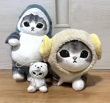 mofusand 모프 샌드 캐릭터 봉제 인형 3종 세트