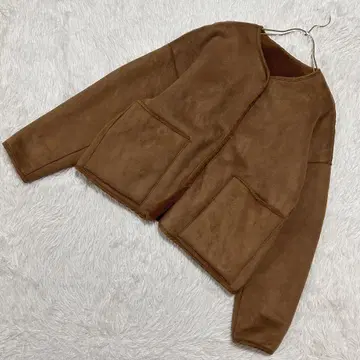 CIAOPANIC 리버서블 무스탕 자켓 카멜 프리 세련된