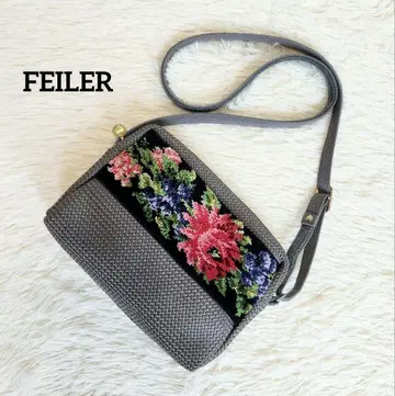 FEILER 페이러 뜨개질 & 쉬니르 직조 숄더백 a