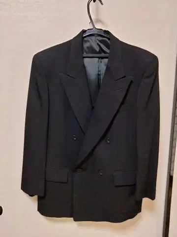 신사 블랙 포멀 더블 수트 셋업 프랑코 베르가노
