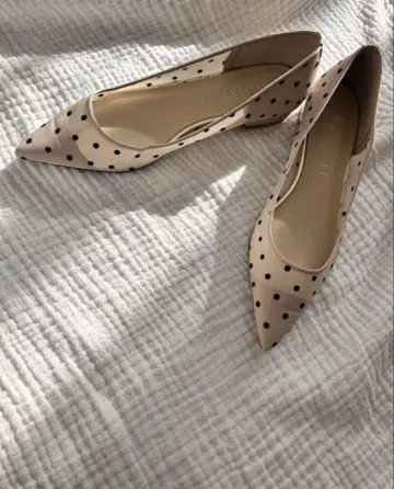 LF TALON 도트 무늬 플랫 슈즈 24cm