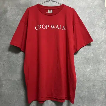 90s 프룻 오브 더 룸 CROP WALK 프론트 로고 티셔츠 구제 의류