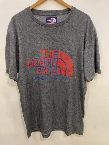 THE NORTH FACE 퍼플 라벨 그레이 티셔츠 L 사이즈