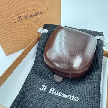 박스 포함] Jl Bussetto 일 부세토 코인 케이스 가죽 브라운