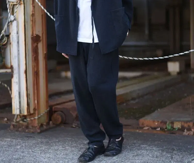 Comoli 25SS Silk Nep Drawstring Pants 2size