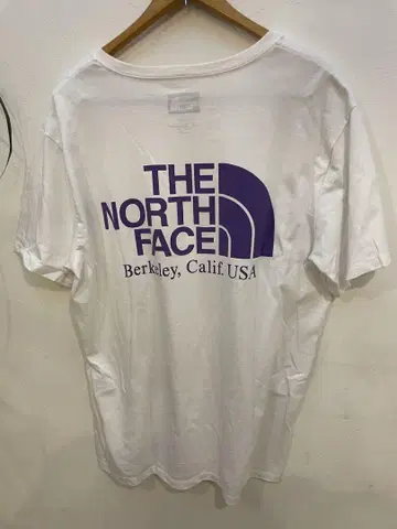 THE NORTH FACE 퍼플 라벨 화이트 티셔츠