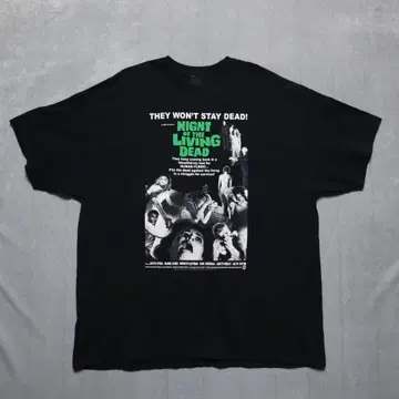 남성용 XXL [A 상품] 미국 구제 의류 무비 티셔츠 블랙 1967