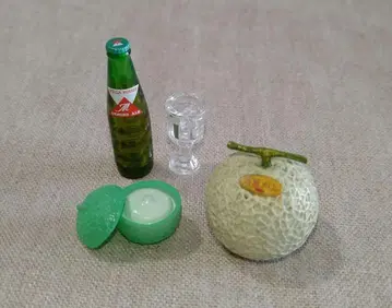 리멘트 미니어처 멜론과 주스 세트