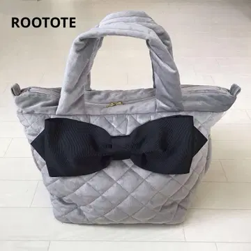 ROOTOTE 루토토 핸드백 큰 리본 귀여운 그레이