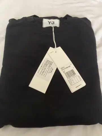 Y-3 블랙 맨투맨 S