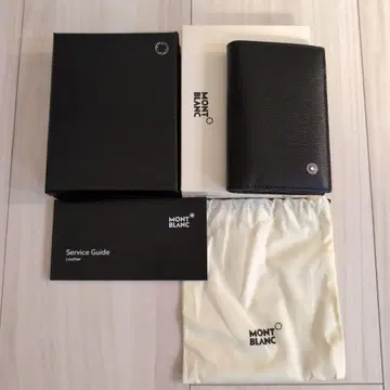MONT BLANC 블랙 명함지갑 114697