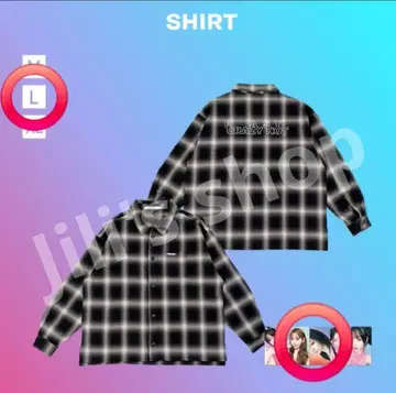 LE SSERAFIM 왈츠 JP 굿즈 SHIRT 체크 셔츠 L 사이즈