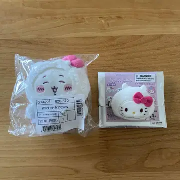 치이카와 (먼작귀) 산리오 마스코트 홀더 시크릿 헤어 클립 헬로키티