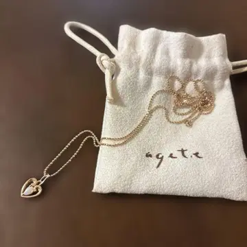 agete 하트 모양 펜던트 목걸이