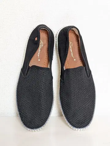 리비에라 슬립온 RIVIERAS 캔버스 에스파드리유 블랙 25.5