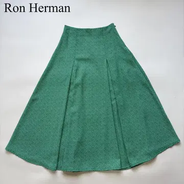 Ron Herman 꽃무늬 플라워 롱 스커트 그린 캐주얼 성숙