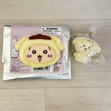 치이카와 산리오 시크릿 플로키 마스코트 참 토끼 폼폼