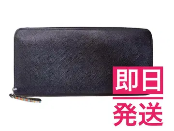 폴스미스 장지갑 가죽 천연 가죽 라운드 지퍼