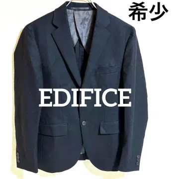 레어 EDIFICE 블랙 테일러드 자켓 2 버튼 L