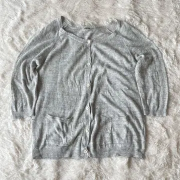 새상품급 마가렛 호웰 린넨/코튼 소매 가디건 F