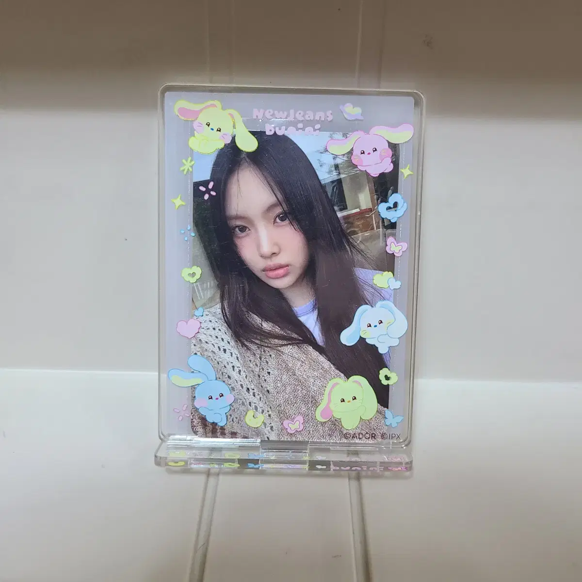 뉴진스 버니니 카페 공식 굿즈 일본 한정 포카 홀더