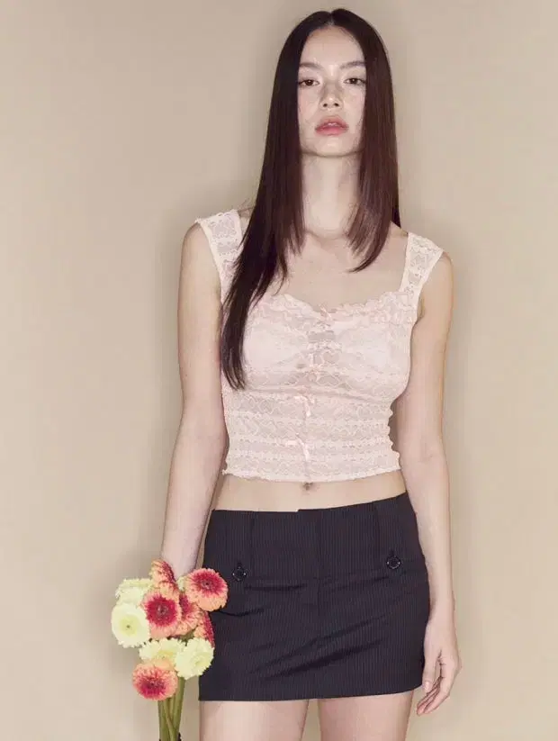 New item) Please No Follow Ruby Top Pink