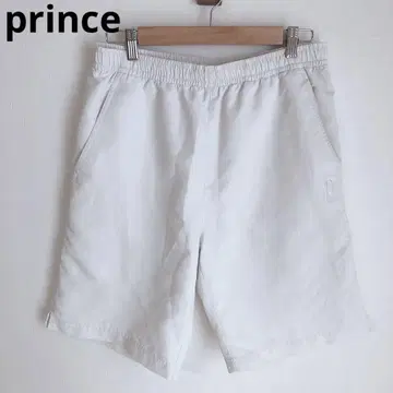 프린스 하프 팬츠 숏 팬츠 캐주얼 하의 화이트