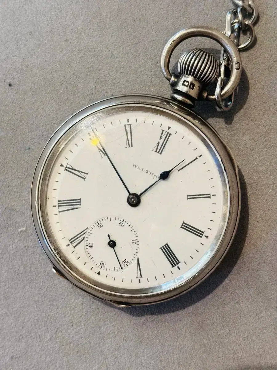 1900s Waltham 925 Silver Vintage Pocket Watch