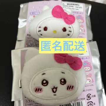 치이카와 산리오 콜라보 시크릿 헤어 클립 헬로키티 치이카와