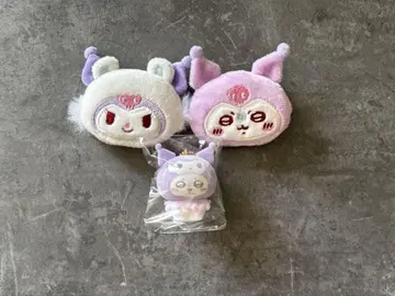 산리오 치이카와 (먼작귀) 콜라보 쿠로미 모몽가 헤어 클립 플로키
