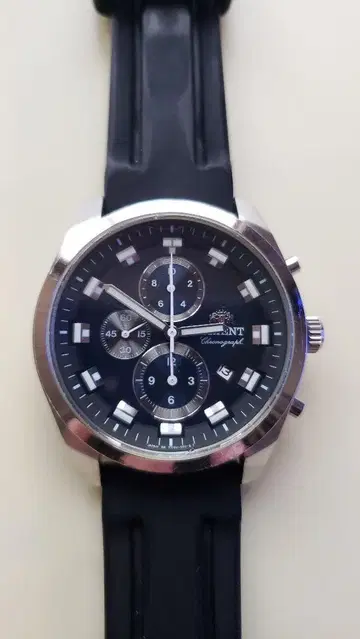 ORIENT 크로노그래프 손목시계 블랙