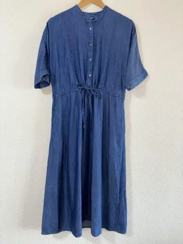 어반 리서치 로쏘 ROSSO 데님 블루 원피스 반팔