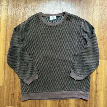 KUON 사시코 크루넥 긴팔 티셔츠 사이즈 M brown