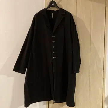 FRABOIS 블랙 체스터 썸머 코트
