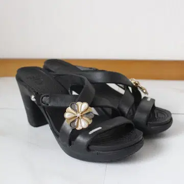 Crocs 사이 플러스 23cm 블랙 샌들