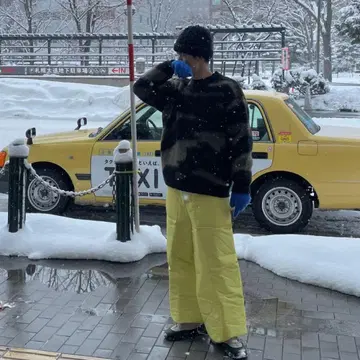제브라 패턴 니트