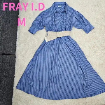 FRAY I.D 카슈쿨 셔츠 원피스 벨트 포함 M 사이즈 스트라이프