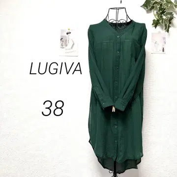 9242 LUGIVA 루기바 셔츠 원피스 사이즈 38 무지 코튼