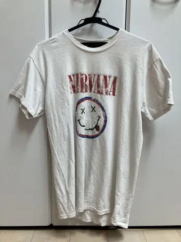Ray Beams 콜라보 NIRVANA 스마일 마크 티셔츠 사이즈 F