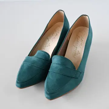 [거의 미사용] 스웨이드 로퍼 힐 24.5cm